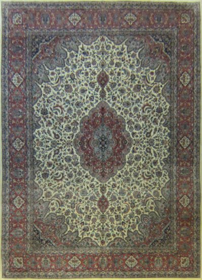 KASHAN BEIGE 9'.0X12'.0 (SOLD) - Click Image to Close