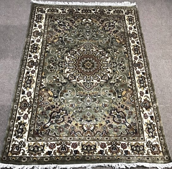KASHAN GREEN 6.0X4.0 - Click Image to Close